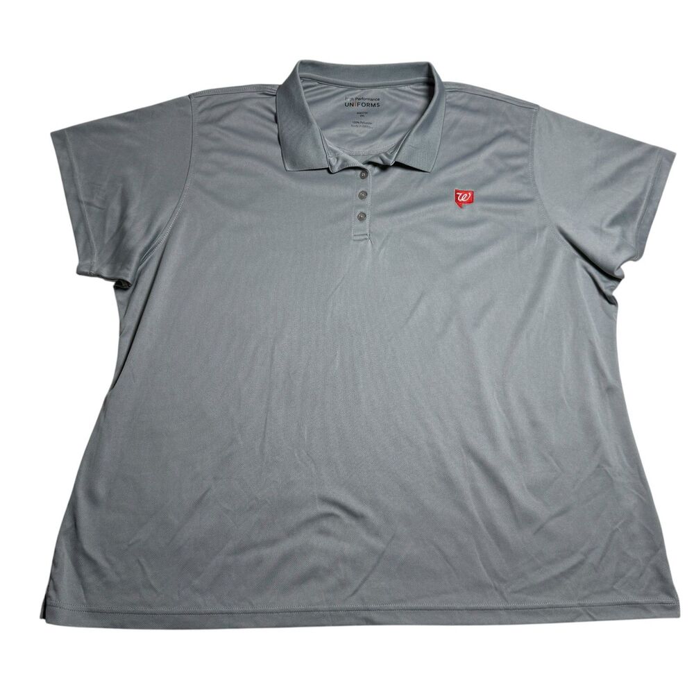 Walgreen Mens Polo Shirt Size 4XL Employee Uniform Staff Grey Gray Golf